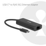 CLUB3D USB-C® zu RJ45 10G Ethernet-Adapter M/F