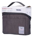 TROIKA BBG72 Aufbewahrungstasche Rechteckig Polyester Anthrazit, Schwarz