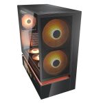 COUGAR Gehäuse Midi-Tower, CFV235 Vision, ARGB, LCD-Display, Mesh, Schwarz