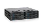 IcyDock 6x 2.5 SATA/SAS in 1x 5.25 bay mobile rack screwless
