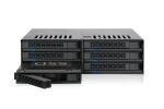 IcyDock 6x 2.5 SATA/SAS in 1x 5.25 bay mobile rack screwless