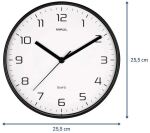 MAUL Wanduhr MAULdrip, 25 cm, Quarzuhr, ohne Batt.,schwarz