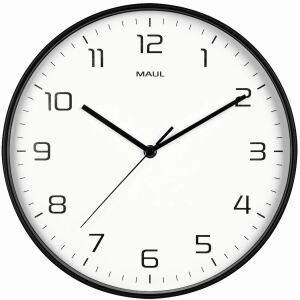 MAUL Wanduhr MAULdrip, 30 cm, Quarzuhr, ohne Batt.,schwarz