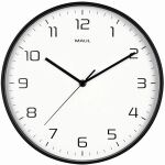 MAUL Wanduhr MAULdrip, 30 cm, Quarzuhr, ohne Batt.,schwarz