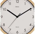 MAUL Wanduhr MAULgrain, 30 cm, Quarzuhr, ohne Batt., holz