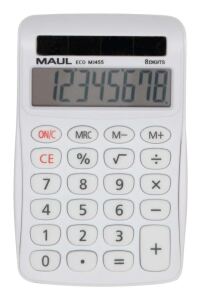MAUL ECO MJ455 Taschenrechner Desktop Einfacher Taschenrechner Weiß