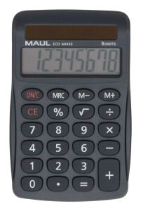 MAUL Tischrechner ECO MJ 455, 8 Stellen, grau