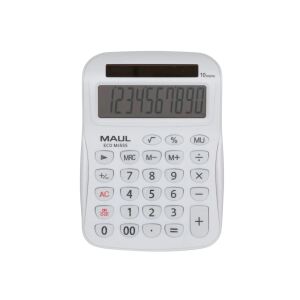 MAUL ECO MJ555 Taschenrechner Desktop Einfacher Taschenrechner Weiß