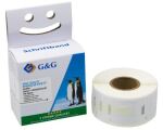 G&G 15562 Druckeretikett Weiß Selbstklebendes Druckeretikett