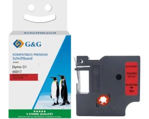 G&G Seiden Schriftband kompatibel mit  Dymo D1/46017