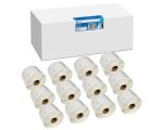 G&G 12x 1000 Etiketten kompatibel mit Dymo 11354/...
