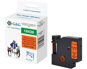 G&G Schriftband kompatibel mit Dymo Rhino 18436