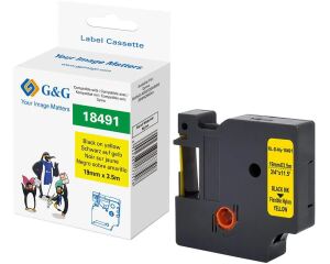 G&G Schriftband kompatibel mit Dymo Rhino 18489