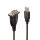 Lindy 43413 Serien-Kabel Grau 1,5 m USB Typ-A RS-232