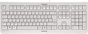 CHERRY KC 1000, Kabelgebundene Tastatur, Weiß Grau, USB (QWERTZ - DE)