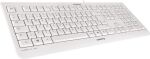 CHERRY KC 1000, Kabelgebundene Tastatur, Weiß Grau,...