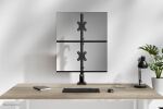 Neomounts DS60-600BL2V Monitorarm für zwei Bildschirme 10-32"