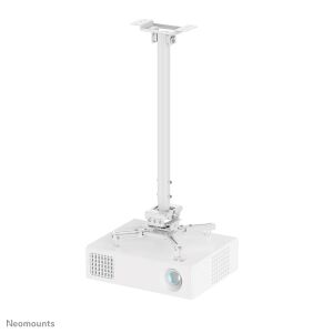 Neomounts CL25-550WH1 Beamer Deckenhalterung - H 74,5-114,5 cm - einfache Installation - volle Bewegung