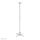 Neomounts CL25-550WH1 Beamer Deckenhalterung - H 74,5-114,5 cm - einfache Installation - volle Bewegung