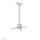 Neomounts CL25-540WH1 Beamer Deckenhalterung - H 60,5-90,5 cm - einfache Installation - volle Bewegung