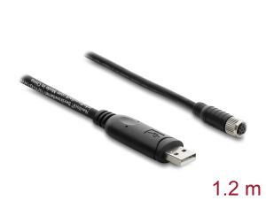 NAVILOCK Anschlusskab. M8 GNSS USB 2.0 Typ-A St > M8 Bu 1,2m