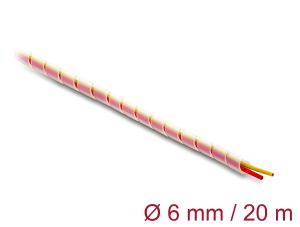 DELOCK Spiralschlauch Silikon 6mm Durchmesser 20m transp.