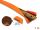 DELOCK Schutzschl. 40x16mm mit Verschleißanzeige, orange 1m
