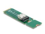 DELOCK M.2 Key M zu 1 x SFF-8654 4i Konverter