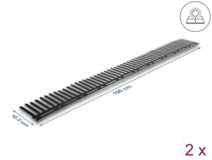 DELOCK Tierabwehr für Photovoltaik Anlagen 1m, 2Stk braun