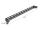 DELOCK 19" 0,5HE Panel L-Form 50mm mit Kabelbinderbef. Blck