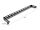 DELOCK 19" 0,5HE Panel L-Form 80mm mit Kabelbinderbef. Blck