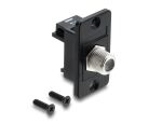 DELOCK Panel Mount F Buchse zu F Buchse schwarz