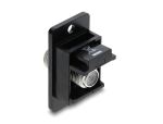 DELOCK Panel Mount F Buchse zu F Buchse schwarz