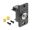 DELOCK Panel Mount FC Simplex Buchse zu Buchse schwarz