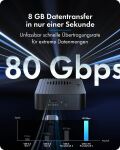 ICY BOX Diamond Case 1980 M.2 NVMe SSD Gehäuse mit Thunderbolt 5 Technologie und einer Transferrate von bis zu 80 Gbps