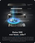 ICY BOX Diamond Case 1980 M.2 NVMe SSD Gehäuse mit Thunderbolt 5 Technologie und einer Transferrate von bis zu 80 Gbps
