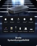 ICY BOX Diamond Case 1980 M.2 NVMe SSD Gehäuse mit Thunderbolt 5 Technologie und einer Transferrate von bis zu 80 Gbps