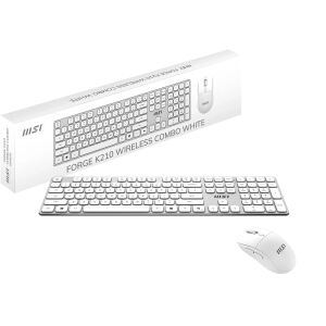 MSI FORGE K210 Combo White DE  Keyboard-Maus Combo, wireless