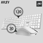 MSI FORGE K210 Combo White DE  Keyboard-Maus Combo, wireless