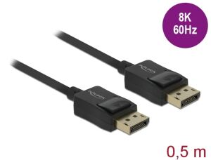 DELOCK Koaxiales DisplayPort Kabel 8K 60 Hz 0,5m