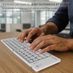 Inca IBK-580BT Tastatur Heimbüro USB + Bluetooth QWERTY Weiß