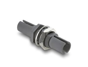 DELOCK LWL Kunstst. Kuppl. HFBR 4505Z Simplex Bu > Bu grau
