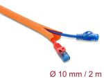 DELOCK Kabelschutzschlauch selbstschließend 2m x 10mm orange
