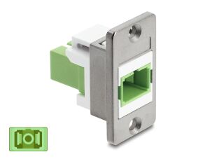 DELOCK Panel Mount SC Simplex Bu > Bu silber/lindgrün/weiß