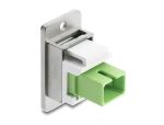 DELOCK Panel Mount SC Simplex Bu > Bu silber/lindgrün/weiß