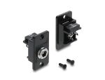 DELOCK Panel Mount DC 5,5 x 2,5 mm Buchse schwarz