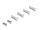 DeLOCK Panel Mount LC Duplex Buchse zu LC Duplex Buchse silber / lindgrün / weiß