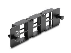 DELOCK Adapter Panel für Keystone Module 6 Port schwarz