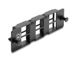 DELOCK Adapter Panel für Keystone Module 6 Port schwarz