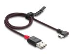 DELOCK EASY-USB 2.0 Kabel Typ-A St > USB-C St gew. 0,5m schw